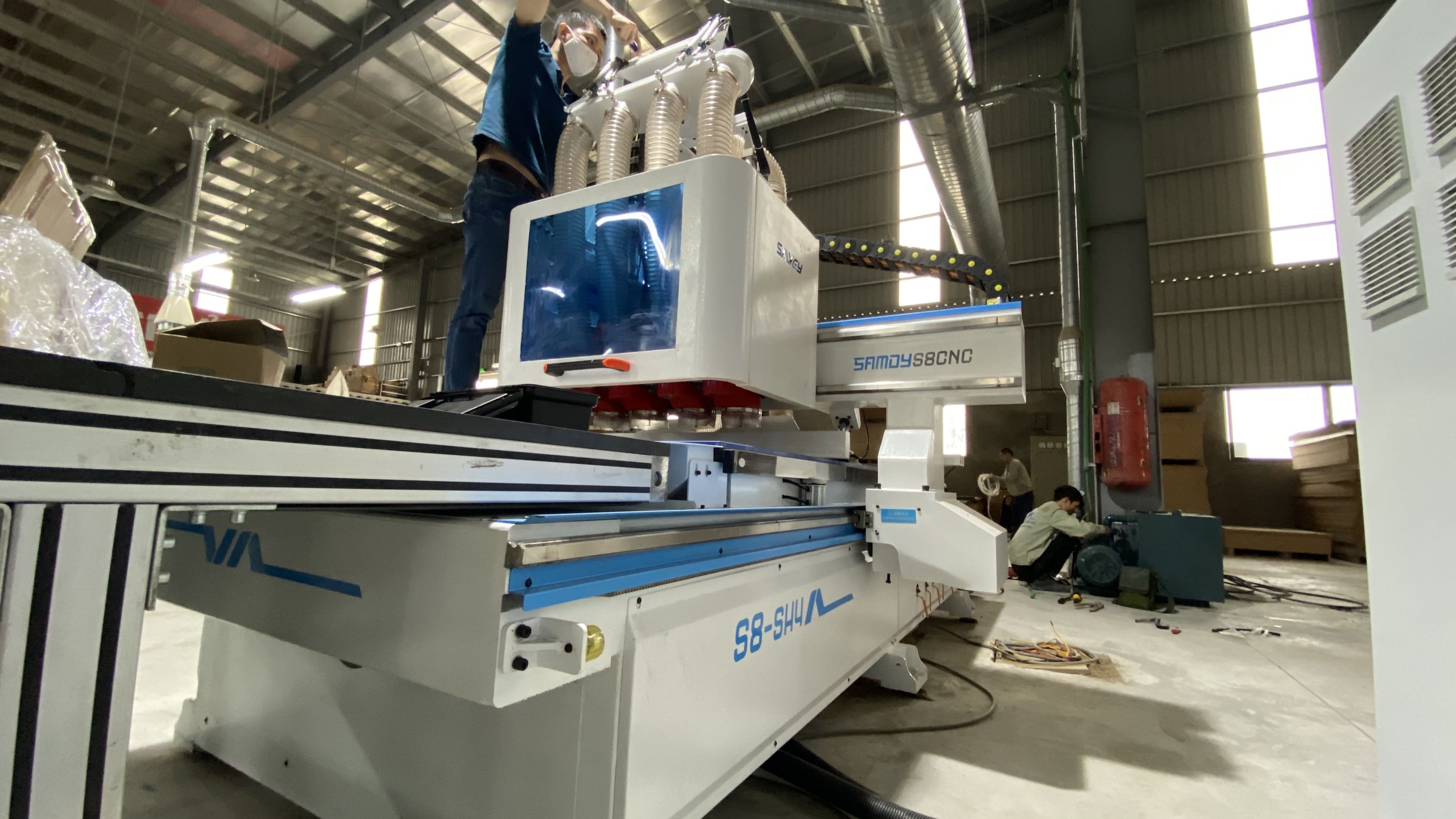 SAMDYS8CNC máy CNC Nesting gia công trung tâm sản xuất đồ gỗ nội thất SAMDYS8CNC máy CNC Nesting gia công trung tâm sản xuất đồ gỗ nội thất